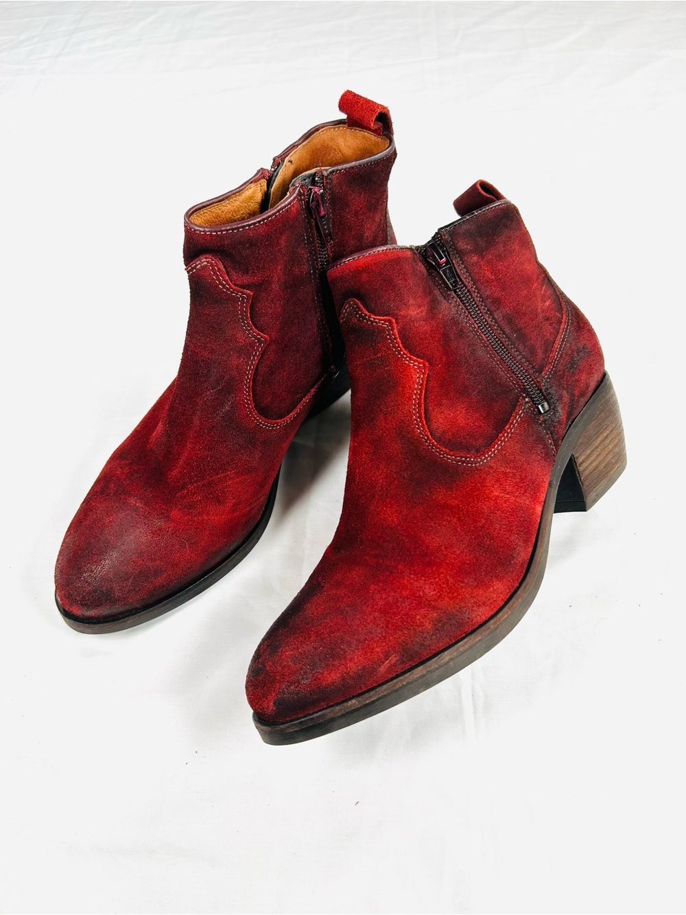 TAOS Distressed Suede Ankle Boots